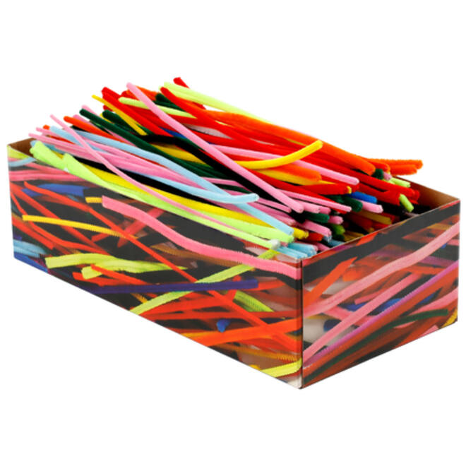 Chenilledraad Creativ Company 30cm dikte 4, 6, 9mm 700 stuks assorti