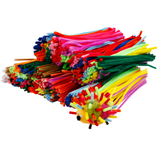 Chenilledraad Creativ Company 30cm dikte 4, 6, 9mm 700 stuks assorti