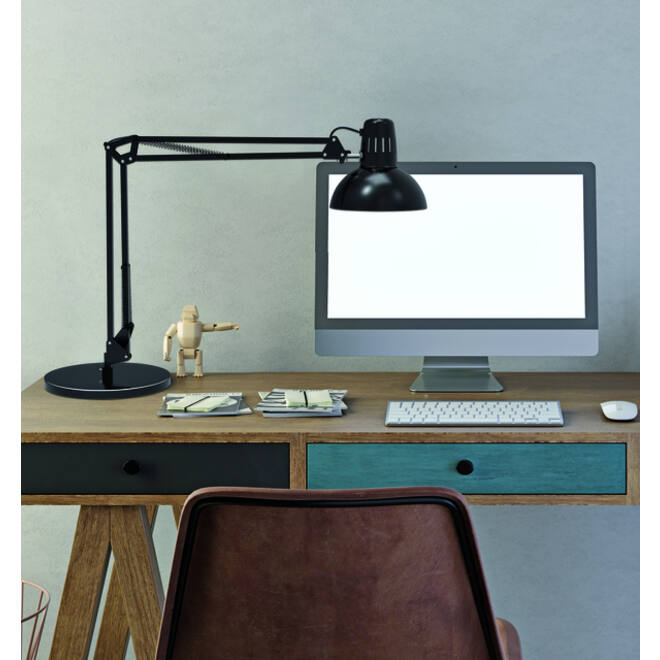 Bureaulamp MAUL Study voet excl.LED lamp E27 zwart