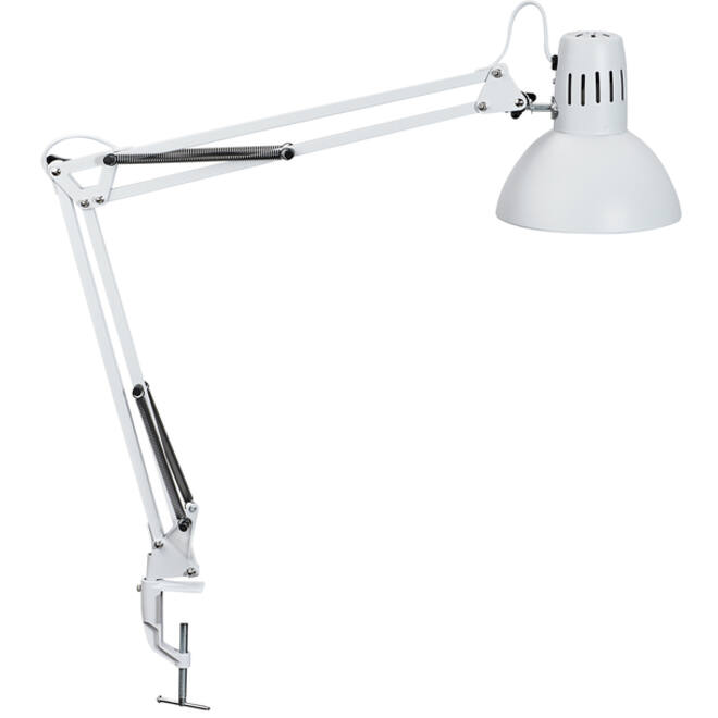Bureaulamp MAUL Study tafelklem excl.LED lamp E27 wit