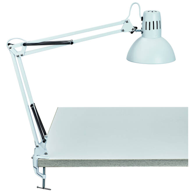 Bureaulamp MAUL Study tafelklem excl.LED lamp E27 wit