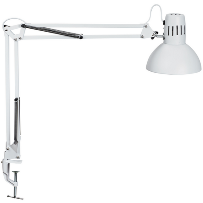 Bureaulamp MAUL Study tafelklem excl.LED lamp E27 wit
