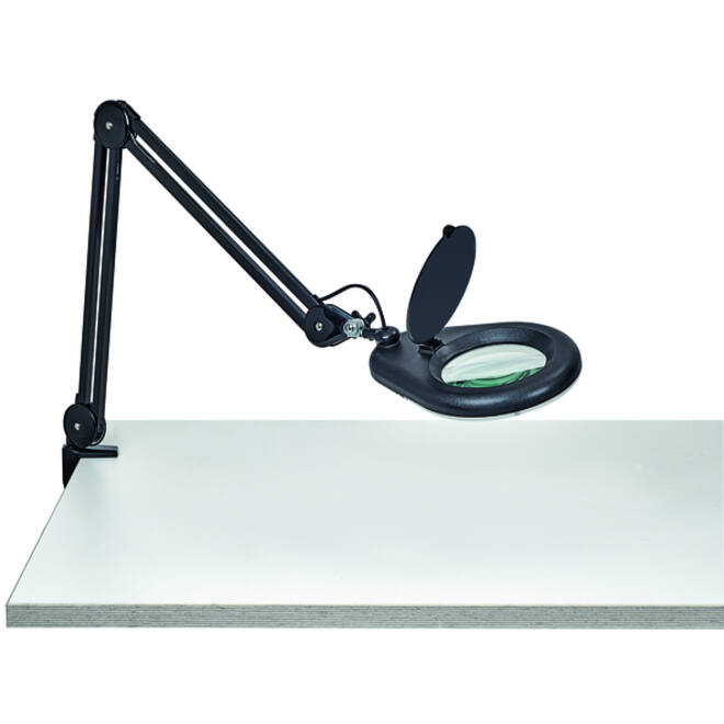 Loeplamp MAUL Viso LED tafelklem zwart
