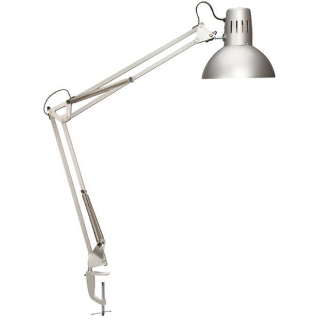 Bureaulamp MAUL Study tafelklem excl.LED lamp E27 zilver