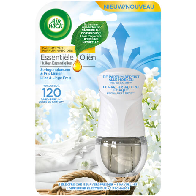 Luchtverfrisser AirWick Electrical Soft Cotton Starter Kit 19ml