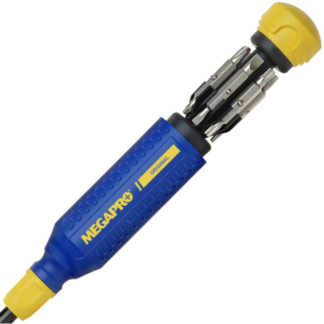 Schroevendraaier Megapro Original met 15 bits blauw