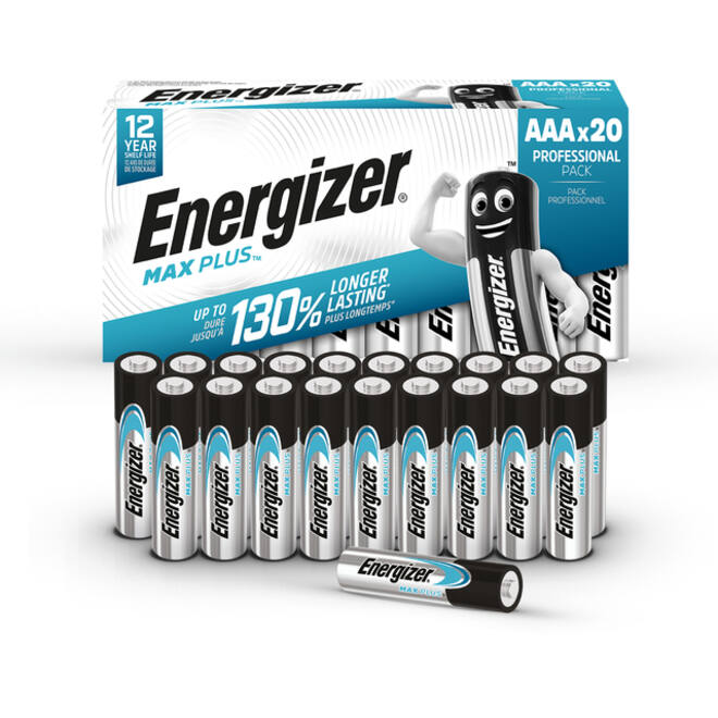 Batterij Energizer Max Plus 20xAAA alkaline