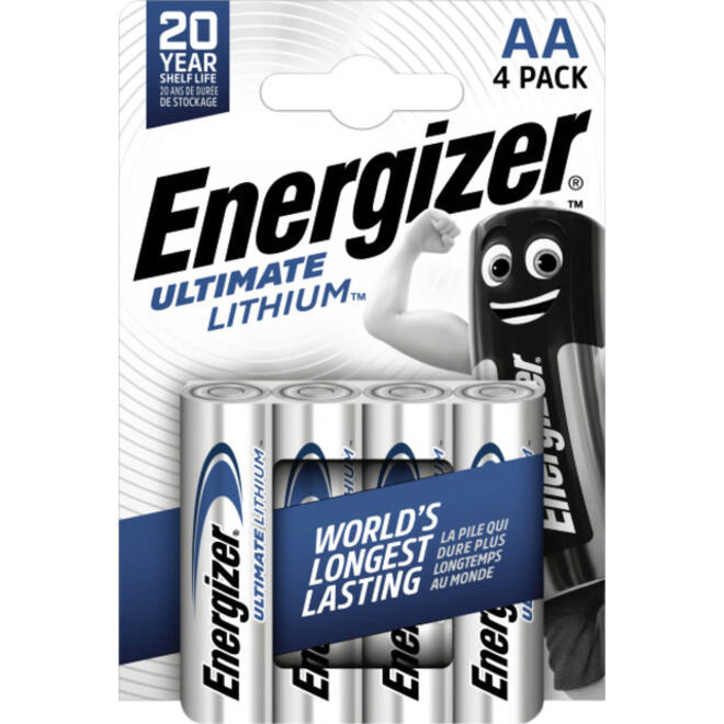 Batterij Energizer Ultimate Lithium 4xAA