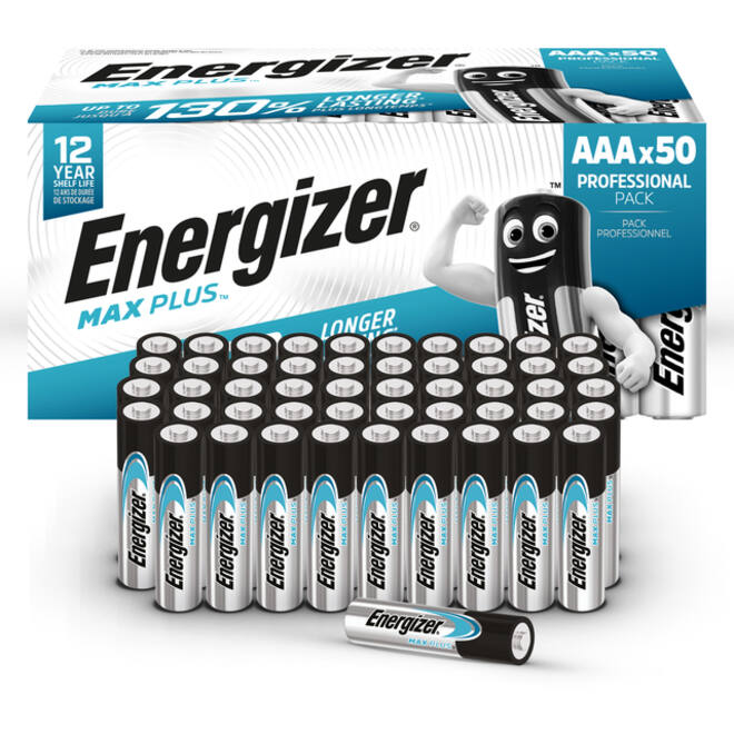 Batterij Energizer Max Plus 50xAAA alkaline