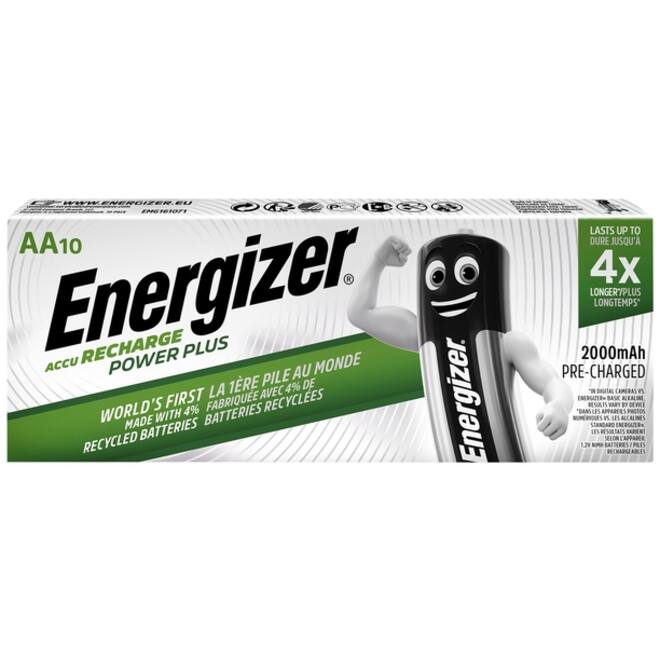 Batterij oplaadbaar Energizer 10xAA 2000mAh