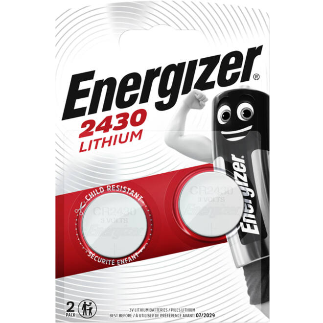 Batterij Energizer knoopcel 2xCR2430 lithium