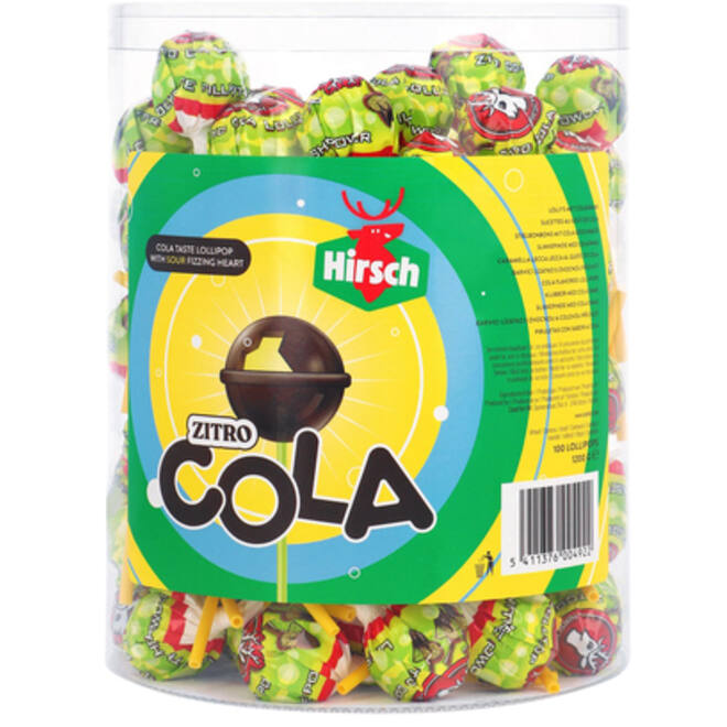 Lolly Hirsch cola/citroen 100x12 gram