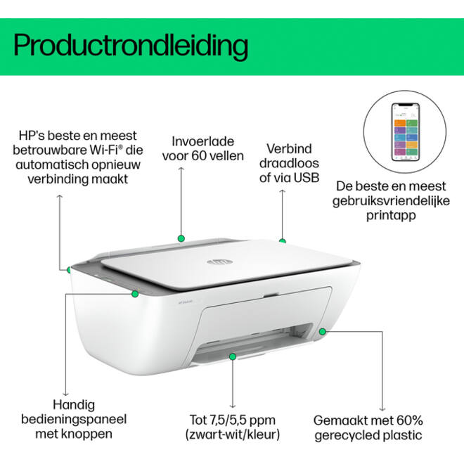 Multifunctional inktjet printer HP Deskjet 2820E