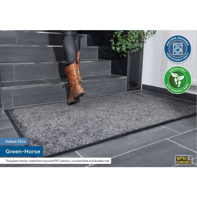 Inloopmat Green-Horse Indoor Pro 85x150cm zwart