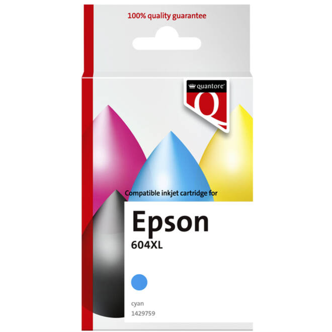 Inktcartridge Quantore alternatief tbv Epson 604XL T10H24 blauw