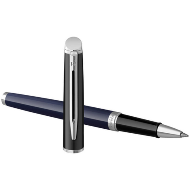 Rollerpen Waterman Hémisphère Colour Blocking black en blue CT fijn