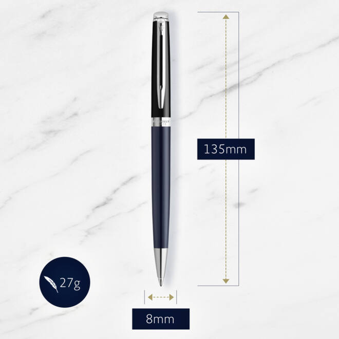 Balpen Waterman Hémisphère Colour Blocking black en blue CT medium