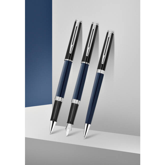 Vulpen Waterman Hémisphère Colour Blocking black en blue CT fijn