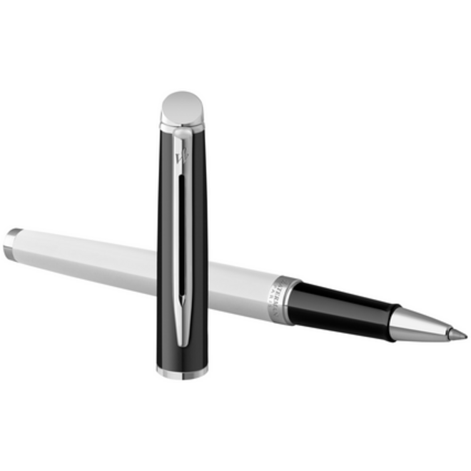 Rollerpen Waterman Hémisphère Colour Blocking black en white CT fijn
