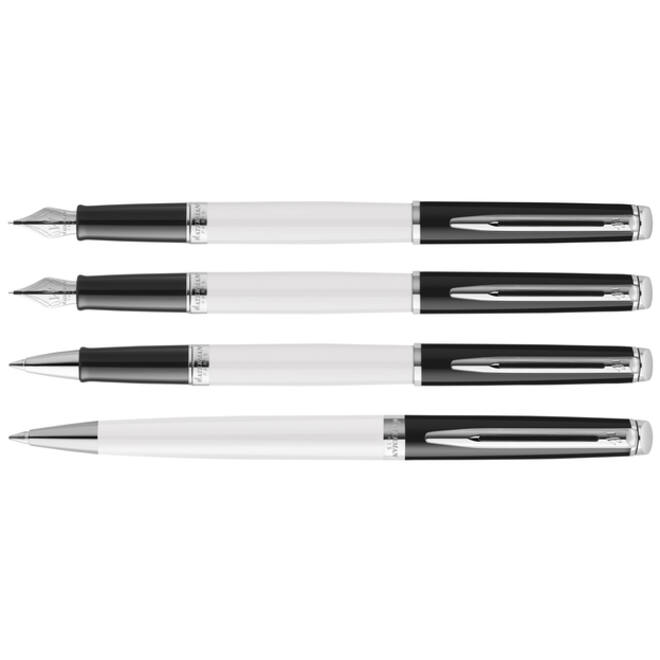 Vulpen Waterman Hémisphère Colour Blocking black en white CT medium