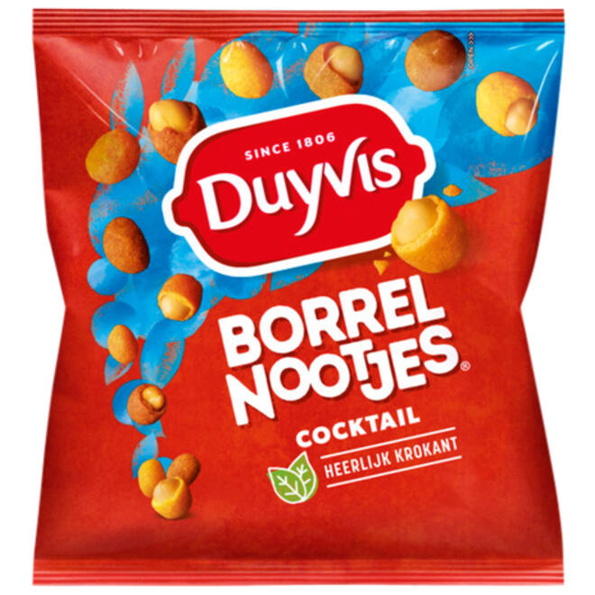 Borrelnootjes Duyvis cocktail zak 275gr