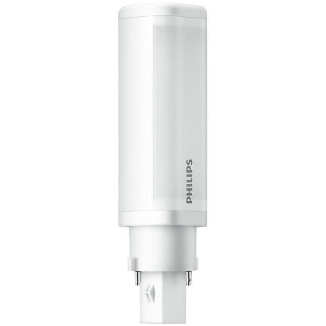 Ledlamp Philips CorePro G24D-1 2pin 4.5W 475lumen 3000K warm wit