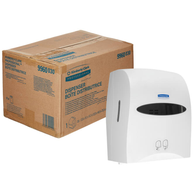 Handdoekroldispenser Kimberly Clark met sensor wit 9960