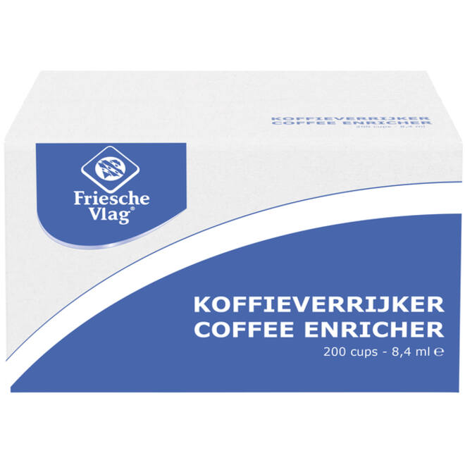 Koffiemelk Friesche Vlag aluminium cupjes 9gr 200 stuks