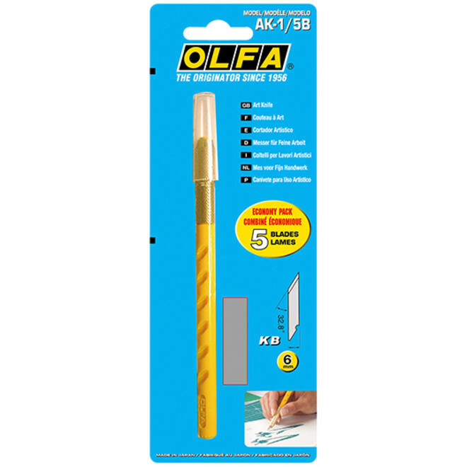 Kunst en handwerkmes Olfa AK-1 blister à 1 stuk