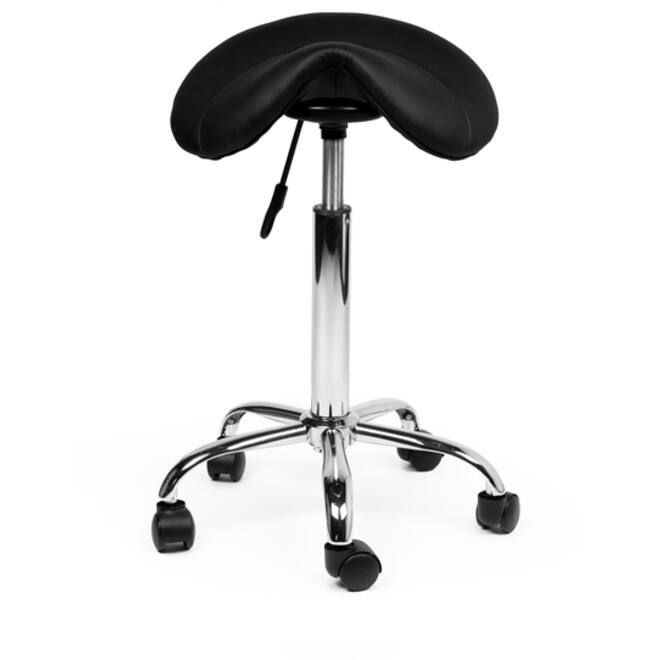 Zadelkruk Office medium harde wielen zw