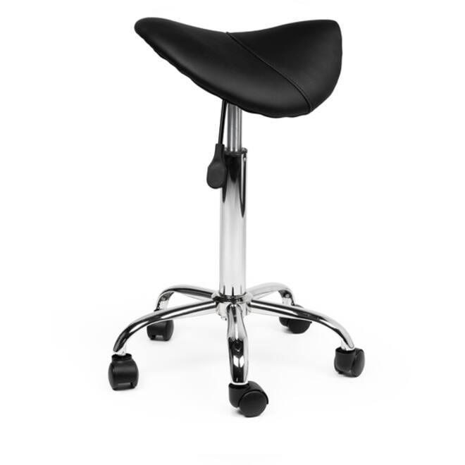 Zadelkruk Office medium harde wielen zw
