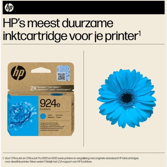 Inktcartridge HP 4K0U7NE 924E Evomore blauw