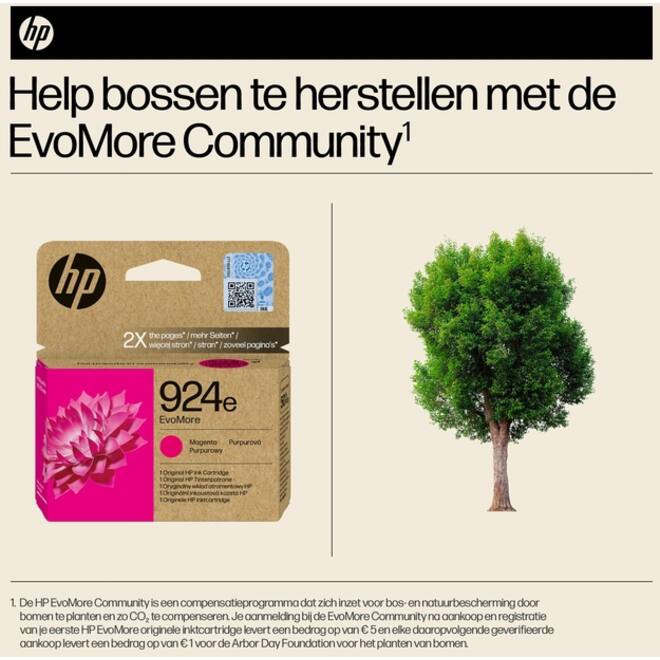 Inktcartridge HP 4K0U8NE 924E Evomore rood
