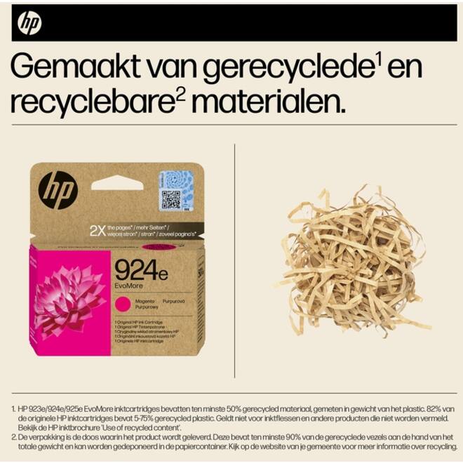 Inktcartridge HP 4K0U8NE 924E Evomore rood