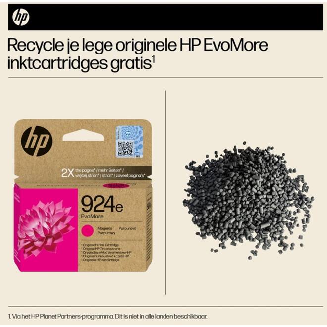 Inktcartridge HP 4K0U8NE 924E Evomore rood