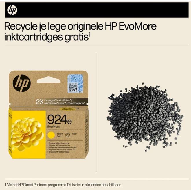 Inktcartridge HP 4K0U9NE 924E Evomore geel
