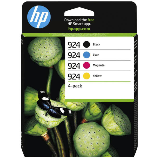 Inktcartridge HP 6C3Z1NE 924 zwart + 3 kleuren