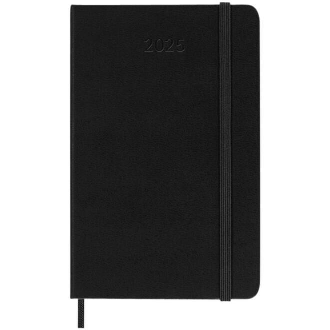 Agenda 2025 Moleskine 12M Planner Weekly 7dagen/2pagina's pocket hc black