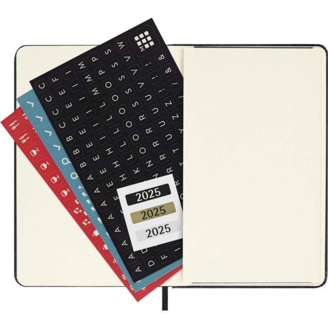 Agenda 2025 Moleskine 12M Planner Weekly 7dagen/2pagina's pocket hc black