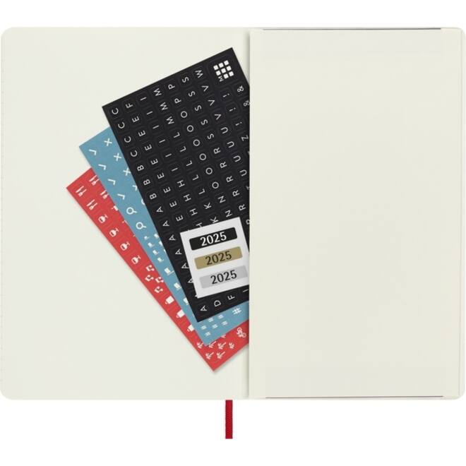 Agenda 2025 Moleskine 12M Planner Weekly 7dagen/1pagina large sc scarlet red