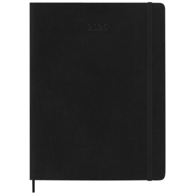 Agenda 2025 Moleskine 12M Planner Weekly 7dagen/1pagina extra large sc black