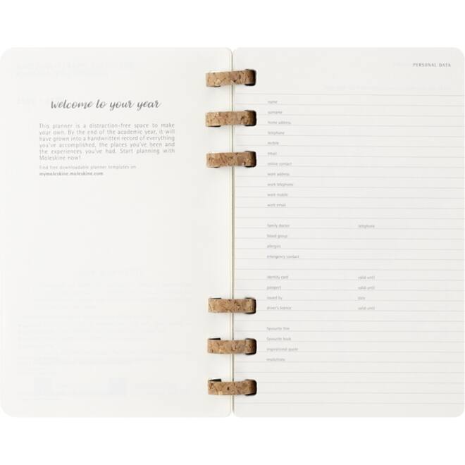 Agenda 2024/2025 Moleskine 12M Academic planner 7dagen/2pagina's large sc black