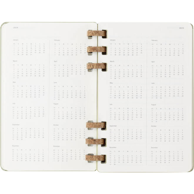 Agenda 2024/2025 Moleskine 12M Academic planner 7dagen/2pagina's large hc crush kiwi