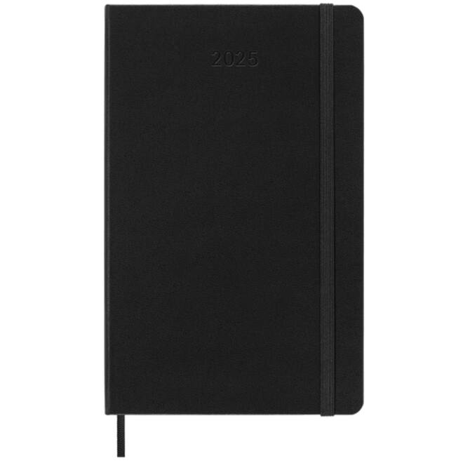 Agenda 2025 Moleskine 12M Planner Weekly 7dagen/2pagina's large hc black