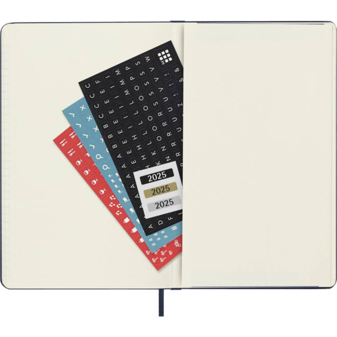 Agenda 2025 Moleskine 12M Planner Weekly 7dagen/2pagina's large hc black