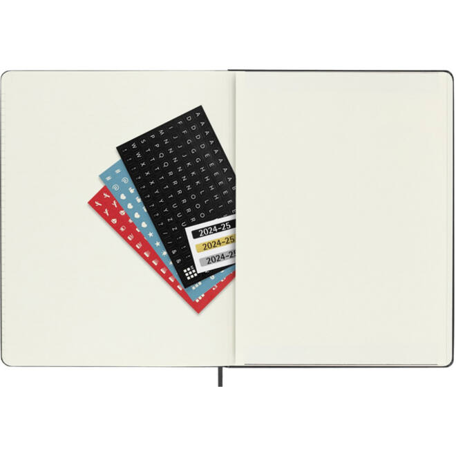 Agenda 2024/2025 Moleskine 18M Planner Weekly 7dagen/1pagina extra large hc black