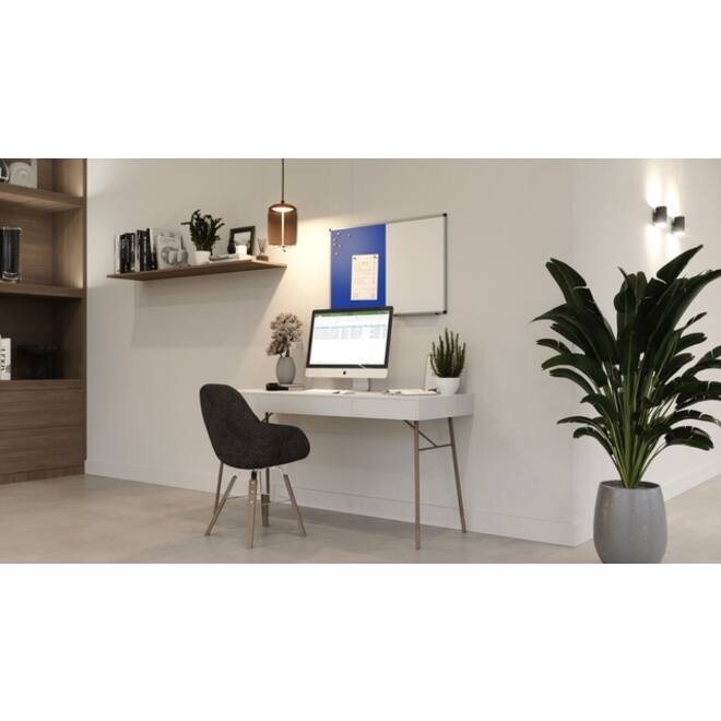 Combibord Legamaster UNITE blauw vilt-whiteboard 60x90cm