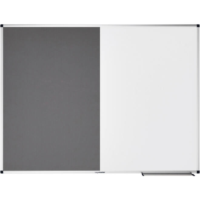 Combibord Legamaster UNITE grijs vilt-whiteboard 90x120cm