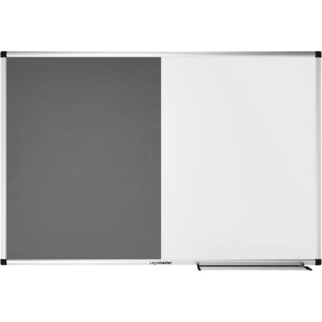 Combibord Legamaster UNITE grijs vilt-whiteboard 60x90cm
