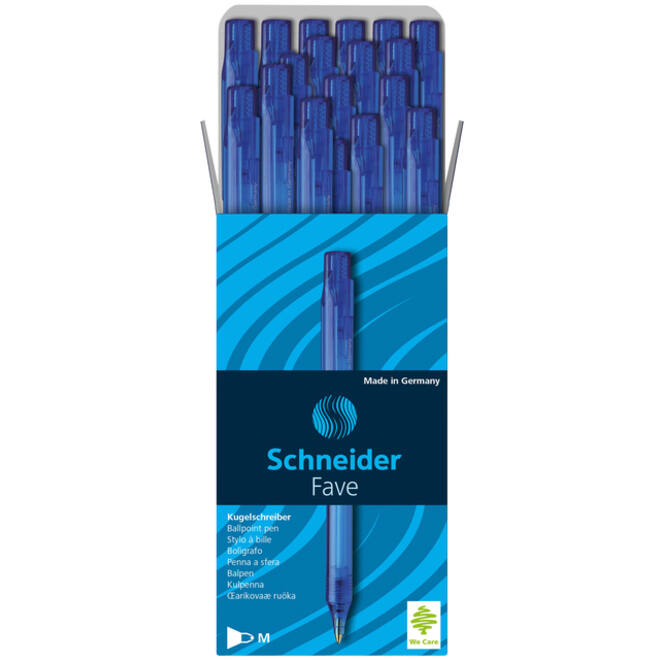Balpen Schneider Fave medium blauw